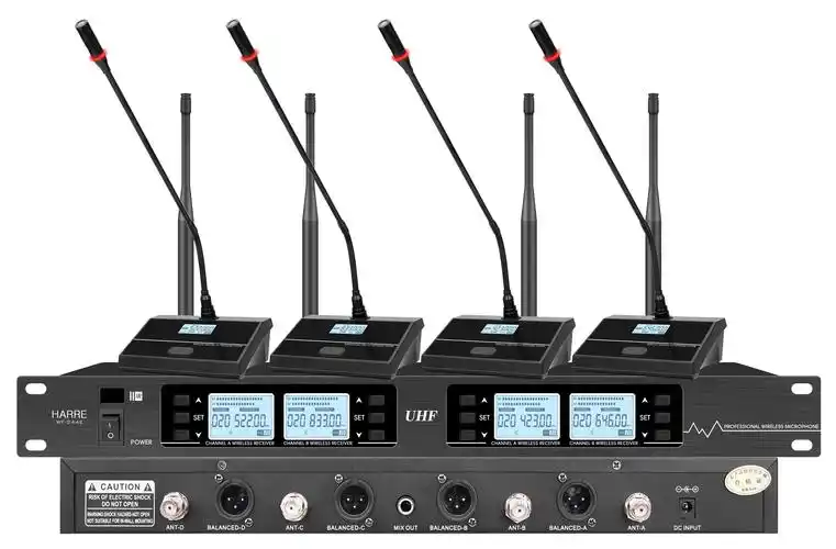 harre 一拖四无线会议话筒 wf-244e