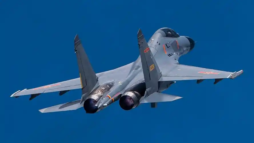 中国空军歼11bs双座战斗机高机动展示风采