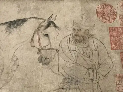 李公麟《五马图》正在东京国立博物馆展出!