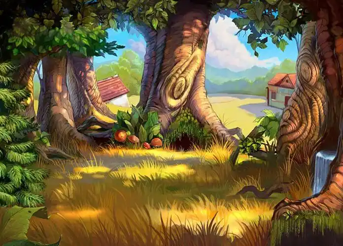 卡通森林场景图片