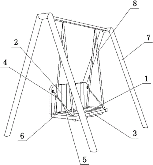 一种园林儿童秋千桌椅凳的制作方法