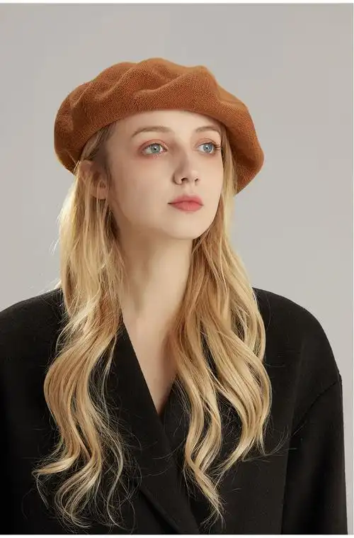 秋冬款头大脸大冬天的帽子大脸显瘦显脸小春季大头围贝雷帽女薄大号码