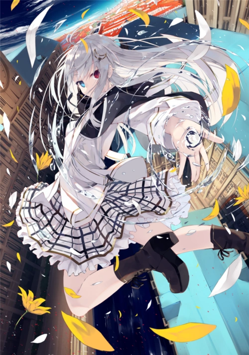 动漫二次元异色瞳角色少女图集原画插画cg壁纸图片素材美术资料