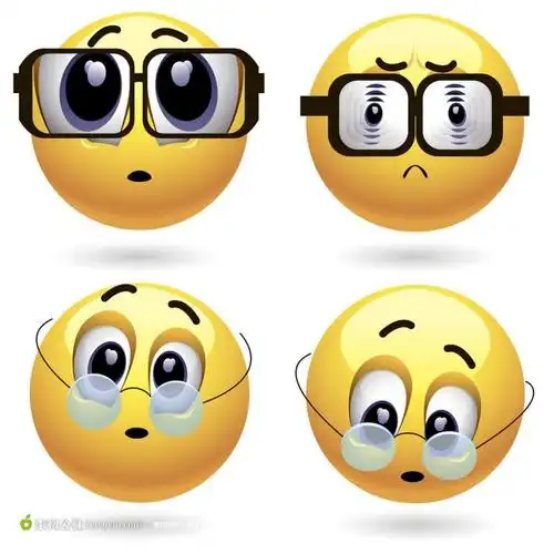 带眼镜的qq表情图