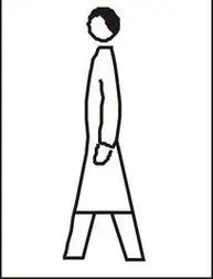 简笔画侧身正在行走的的小孩人物动作简笔画男生侧身行走简笔画步行