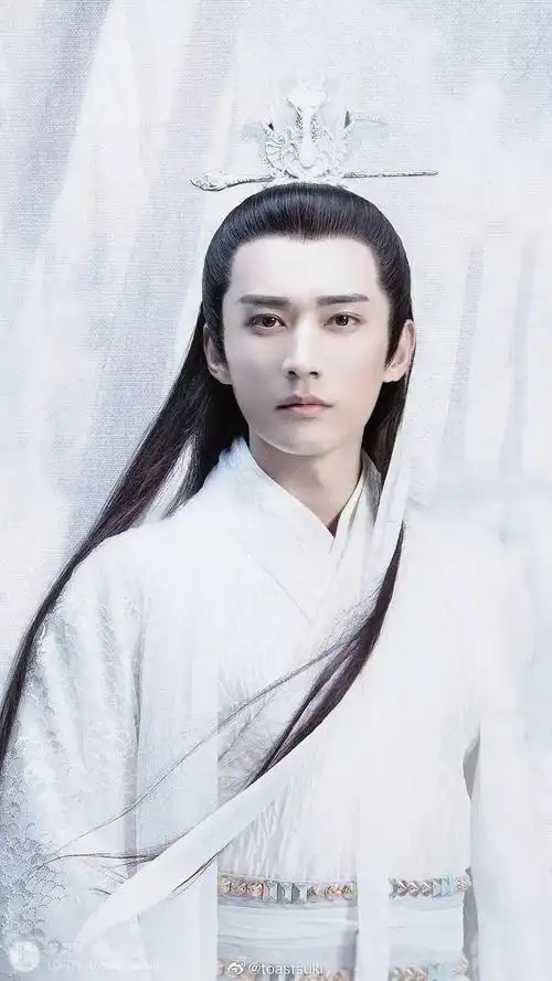 刘学义琉璃柏麟帝君若教解语应倾国任是无情亦动人图楼