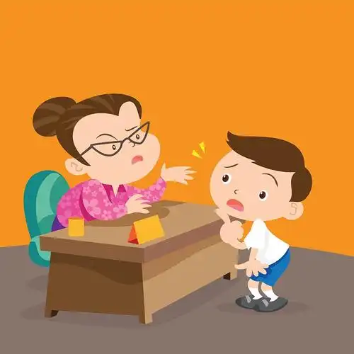 老师与学生交谈