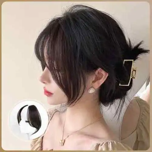 八字刘海女自然前额中分网红假发片 券后304.36元包邮