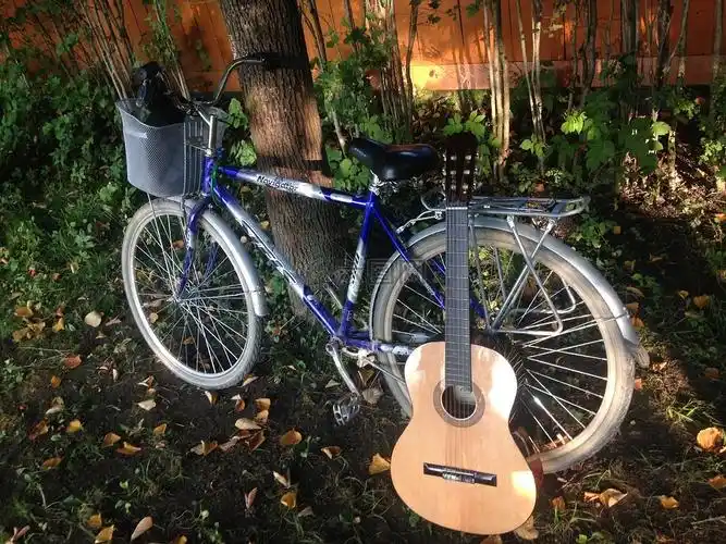 自行车,吉他,度假
