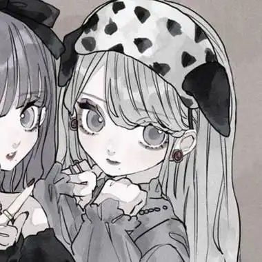 唐崎夜雨个性高冷二次元闺蜜头像女生头像