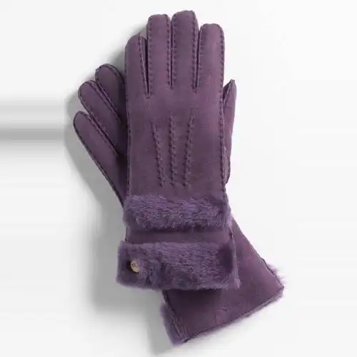 ugg 雪地靴 女式手套 purple violet q00041134 s