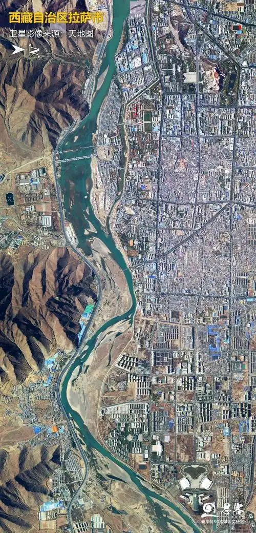 卫星影像来源:天地图城市巨变:宜居,宜业,宜游由于地理,自然,历史的