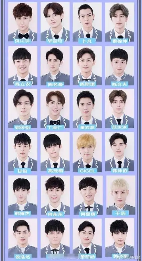 偶像练习生公布100名练习生照片网友觉得范丞丞最顺眼