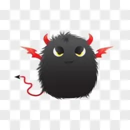 q版漫画cos人物形象素材pngpsd手绘卡通恶魔角装饰素材pngai卡通恶魔