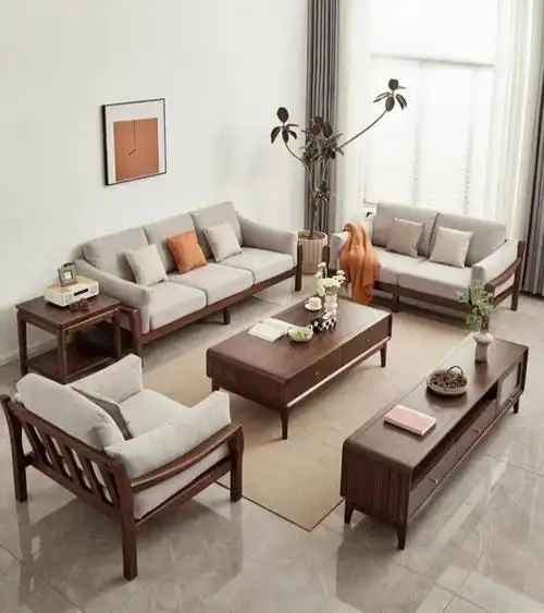 让客厅更有档次,新中式风格高端乌金木实木沙发,采用高端木材乌金木