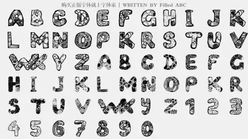 filled abc免费字体下载 - 英文字体免费下载尽在字体家