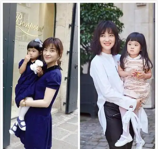 44岁梅婷一家近照曝光70岁老公谣言不攻自破产后瘦身冷艳四座