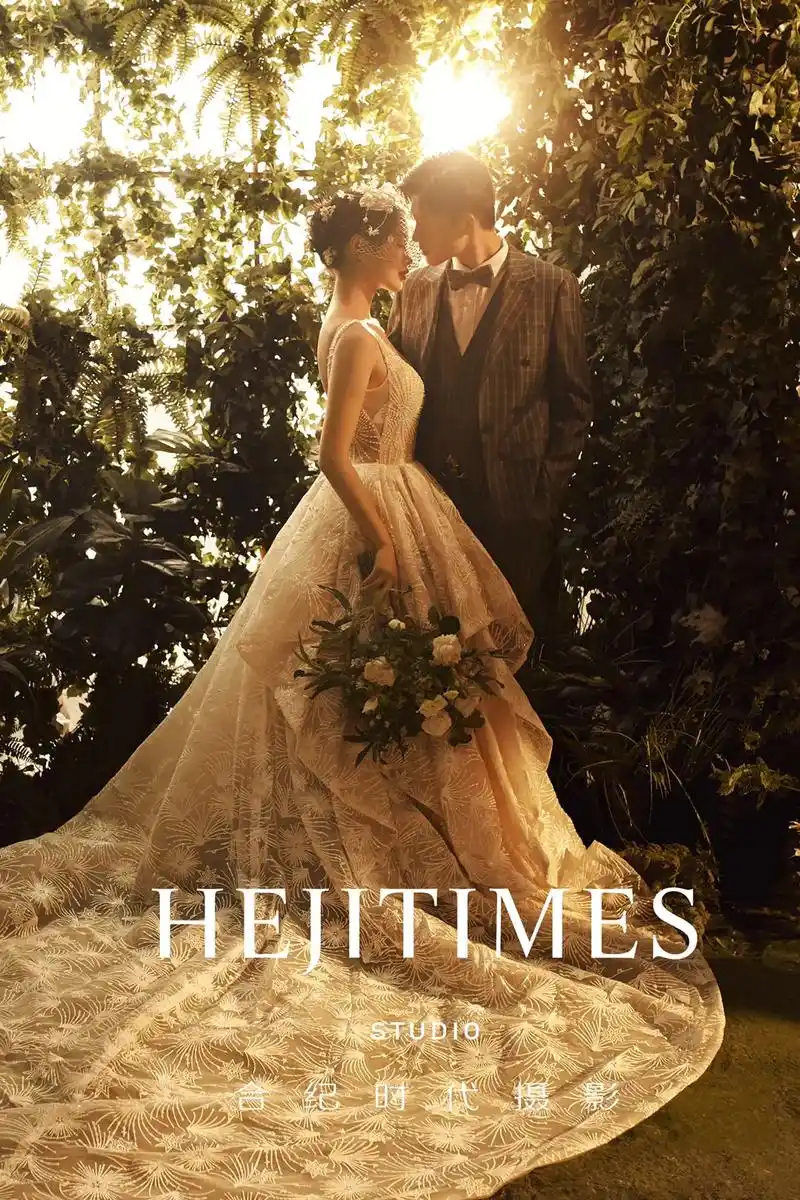 森林系婚纱照唯美情感温暖