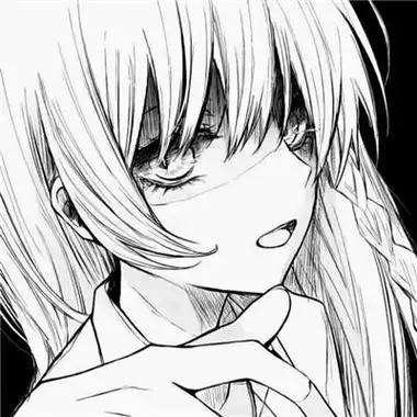 ins黑白动漫女头超火的日系ins风漫画头像黑白女生高清好看图片女生