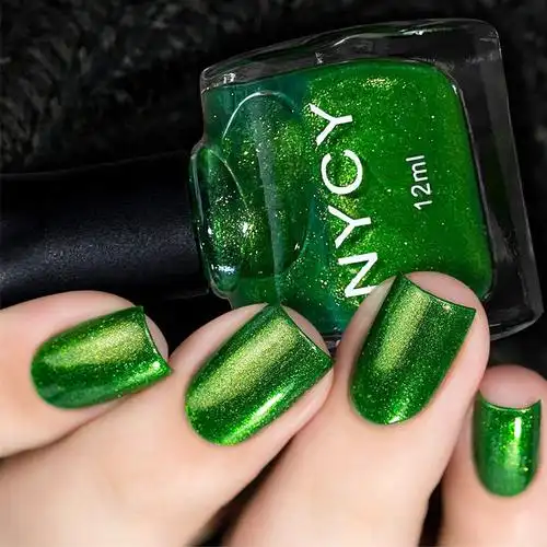 细闪亮片指甲油免烤快干学生亮晶晶绿色美甲油套装防水持久不掉色