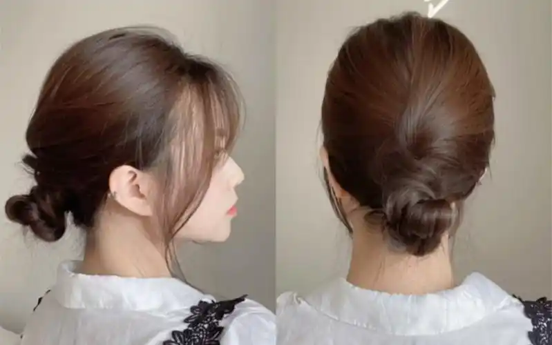 慵懒低盘发 | 扁头少女福音