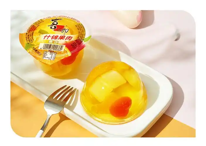 520礼物喜之郎霸气果肉果冻12碗大杯什锦蜜桔零食整箱12碗蜜桔12