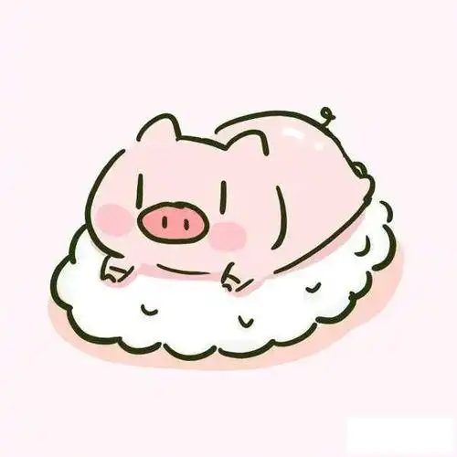 很潮很火可爱小猪简笔画头像