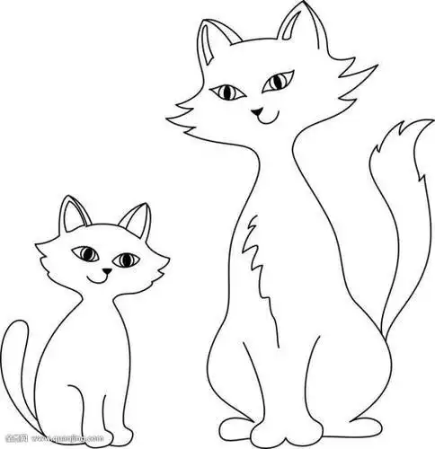 人和动物牵手简笔画 简笔画图片大全-普车都