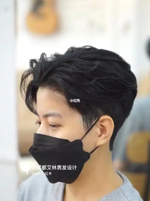 粗硬发质男生参考发型四六分侧背纹理