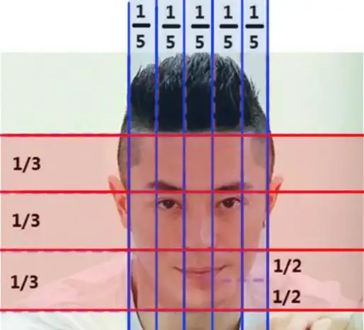 是宽还是窄,按照脸部的美学标准人脸的黄金比例是 三庭五眼,但现实中