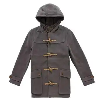 森马semir2013秋装新款男装外套牛角扣甩帽风衣11105312101 深花灰 xs