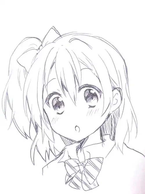 二次元,动漫,插画,萌,手绘手绘 插画 线稿 手稿 黑白素材