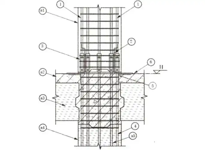 装配式建筑钢筋不连续防雷引下线如何施工