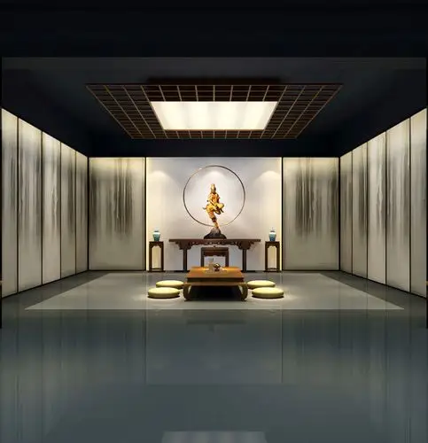 禅修佛堂 - 佛堂设计—艺观东方—东方室内设计网-中式设计首选平台