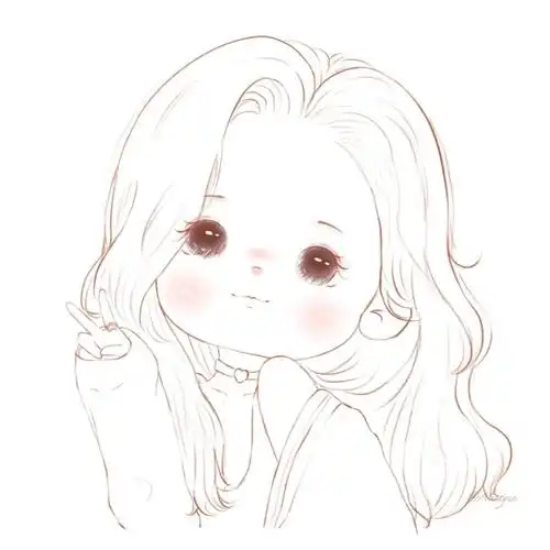 挑战q版头像线稿8100