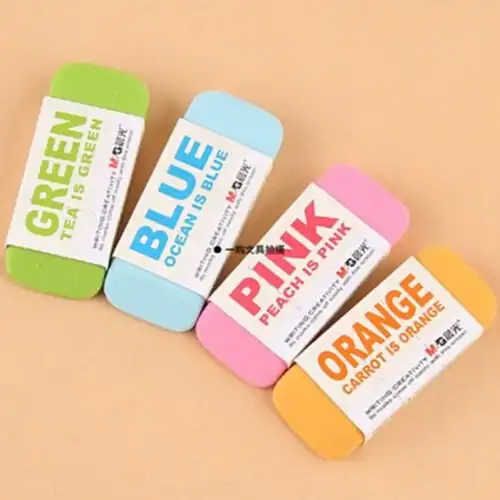 晨光文具橡皮彩色系列清新可爱学生创意橡皮擦axp96455