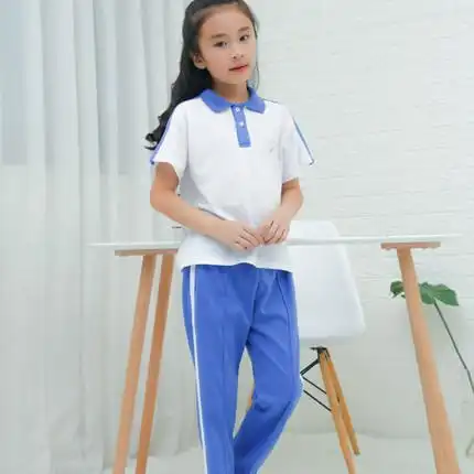 深圳市统一小学生夏装运动男女校服