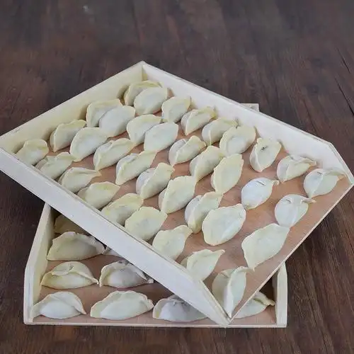 饺子盘生包多层家用冷冻专用摆饭店放大容量商用饺子托盘木质装