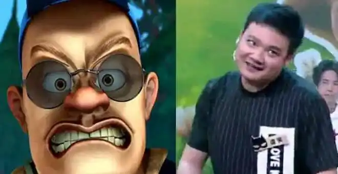 我们可以看到,这位配音演员看上去也是非常有喜感的.