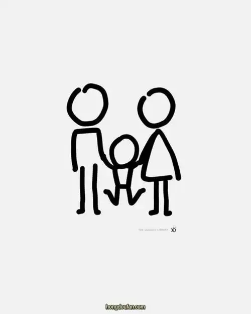 简笔画一家三口,一家三口简笔画怎么画(13张爸爸妈妈爷爷奶奶弟弟妹妹