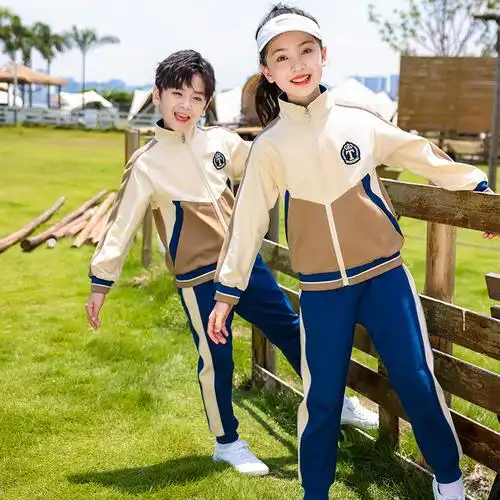 小学生校服儿童春季新款运动风套装一年级演出比赛班服幼儿园园服