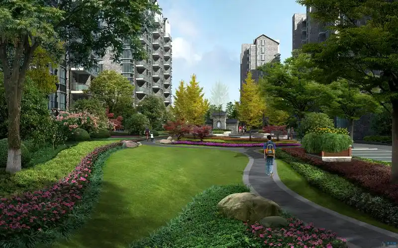 小区景观效果图 - 效果图psd - 建筑酷 - powered by discuz!