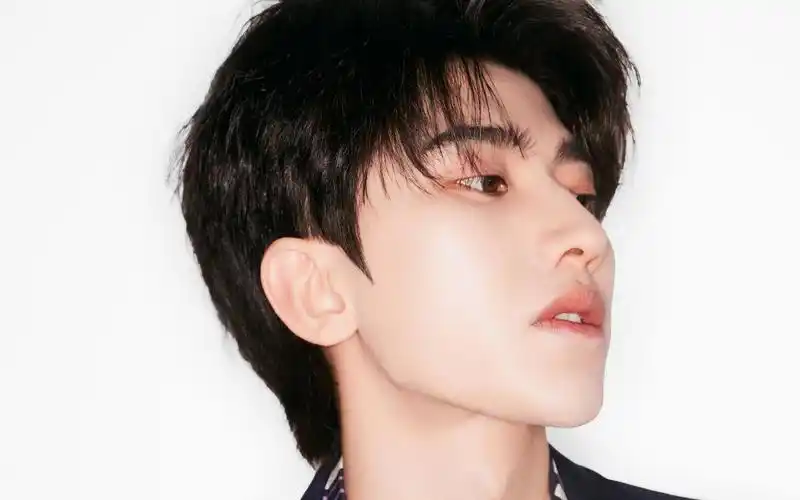 蔡徐坤时尚帅气黑色西装诱人写真