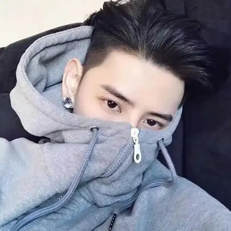 卫衣蒙面帅小伙头像