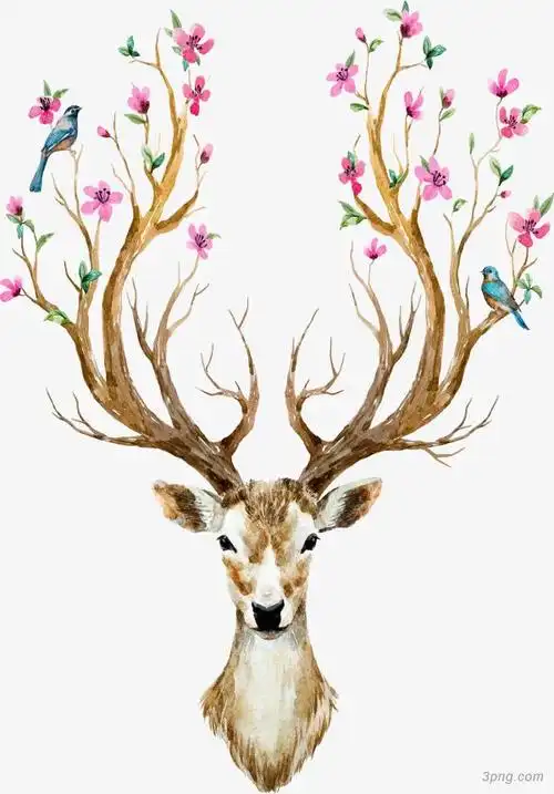 梅花折扇梅花花纹梅花鹿72木雕梅花鹿手绘梅花鹿梅花鹿8两头梅花鹿