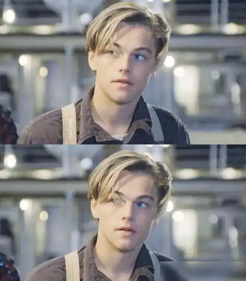 小李子彻底成中年大叔头发凌乱肚腩明显海边玩耍女友姿势亮了