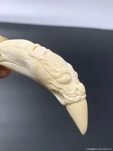 旧藏珍品纯手工雕刻牙-牙雕像-7788旧货商城