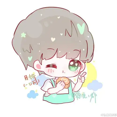 王源卡通形象 cr:logo