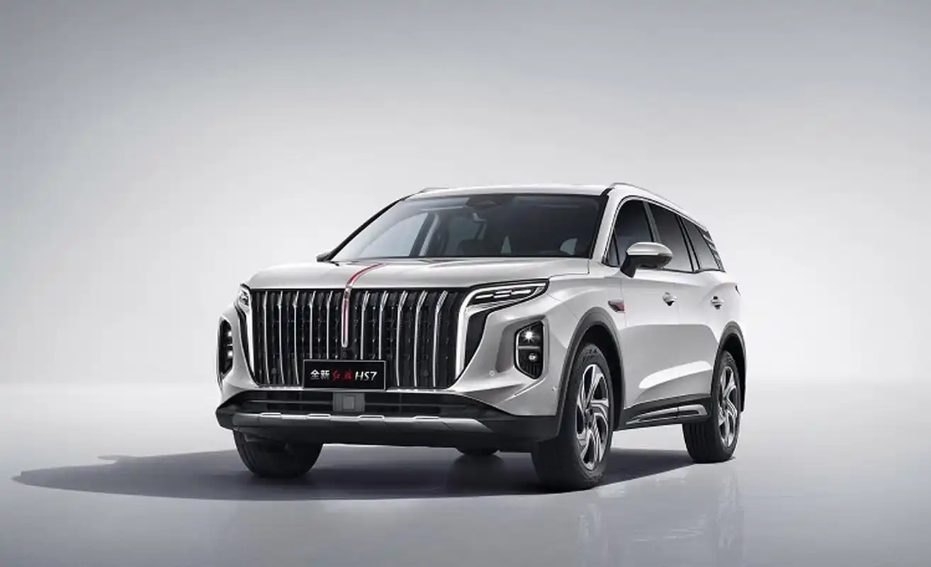 成都车展新车预告,全新一代红旗hs7定位为中大型suv,预售价格为25.