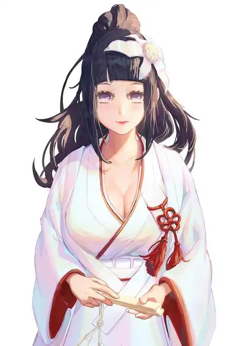 花嫁·日向雏田|night的日向雏田插画图片